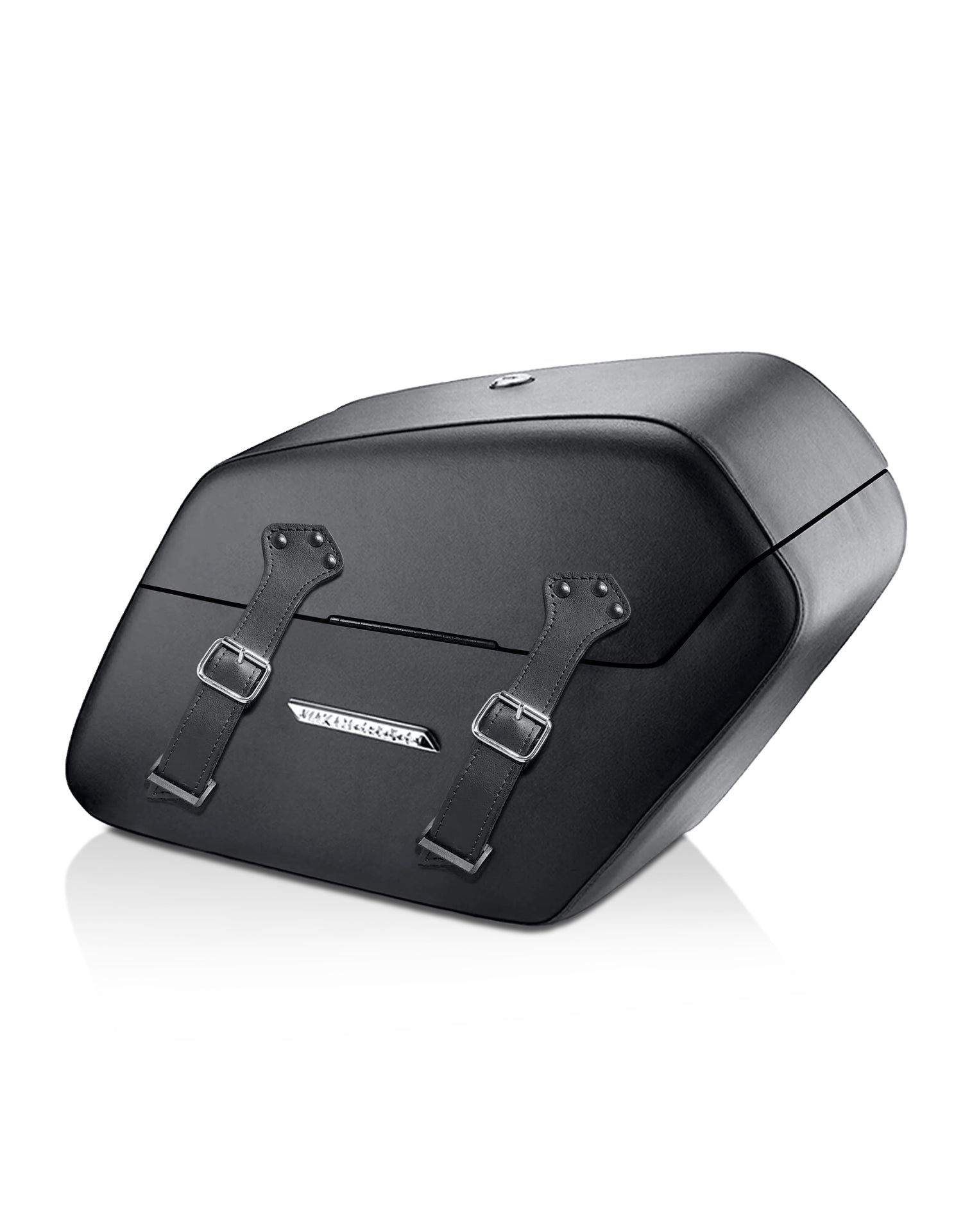 42L - Baldur Extra Large CAN AM Spyder F3 Leather Wrapped Motorcycle Hard Saddlebags Main View