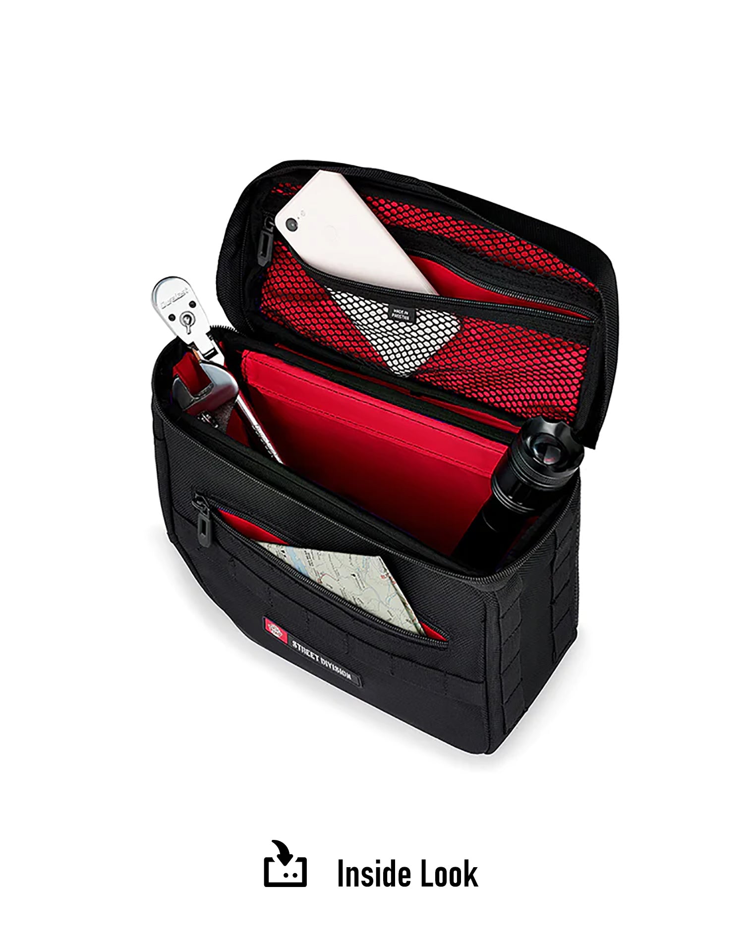 8L - Patriot Small Throw Over Saddlebags for Harley Softail Low Rider S FXLRS Inside Look