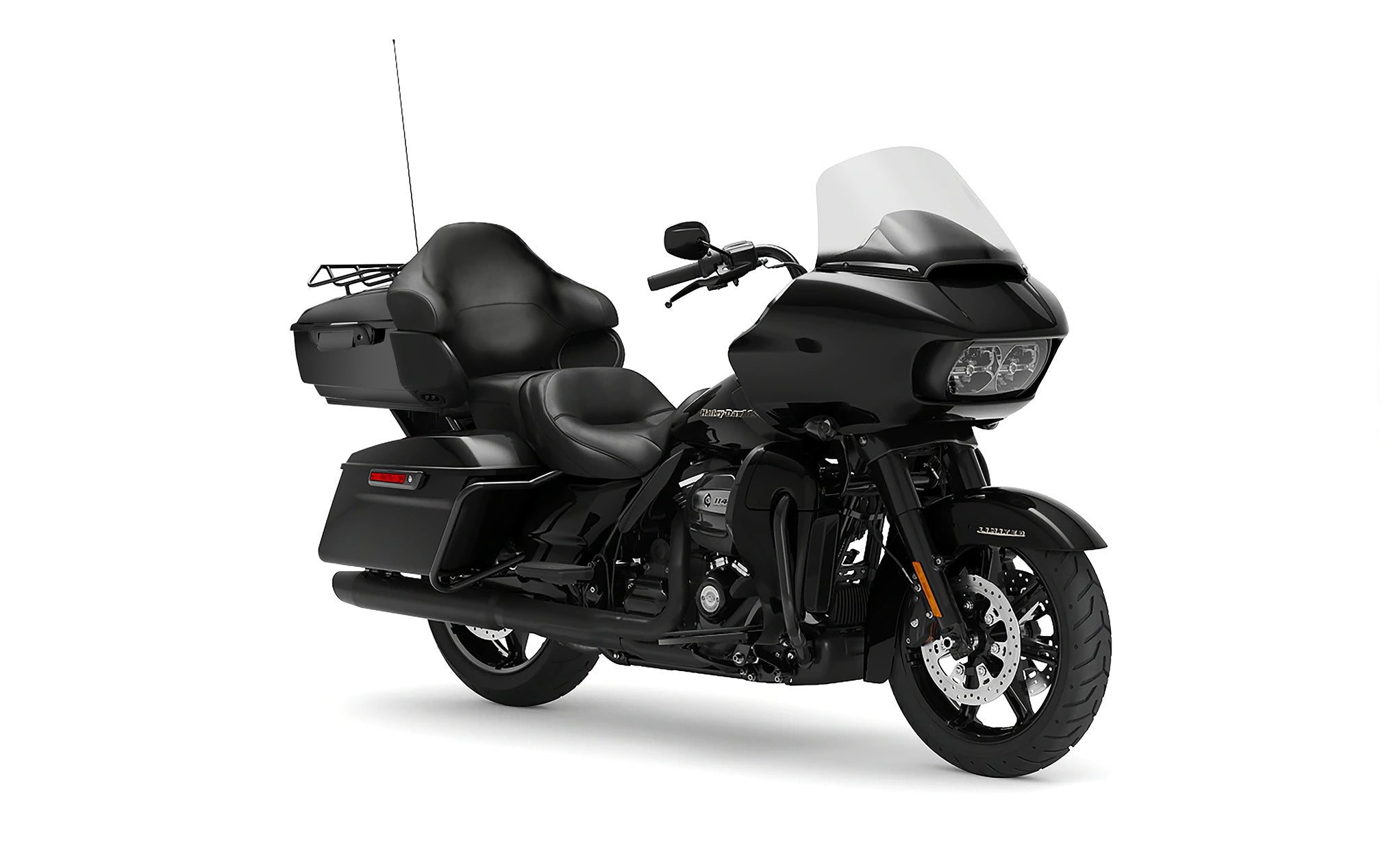 Viking Premium Tour Pack Backrest Pad For Harley Touring Bag on Bike View @expand